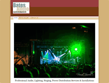 Tablet Screenshot of batesaudio.com